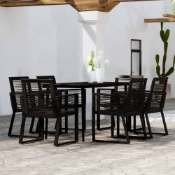 Sonata Set de mobilier pentru grădină, 7 piese, negru