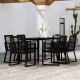 Sonata Set de mobilier pentru grădină, 7 piese, negru