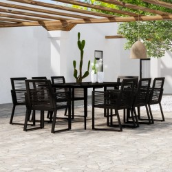 Sonata H Градински трапезен комплект, 9 части, черен - Seturi pentru exterior