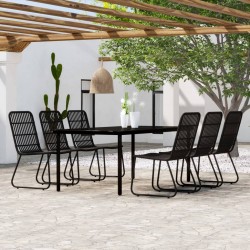 Sonata H Градински трапезен комплект, 7 части, черен - Seturi pentru exterior