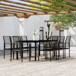 Sonata H Градински трапезен комплект, 9 части, черен - Seturi pentru exterior