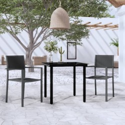 Sonata H Градински трапезен комплект, 3 части, черен - Seturi pentru exterior