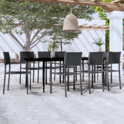 Sonata H Градински трапезен комплект, 9 части, черен - Seturi pentru exterior