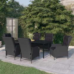 Sonata H Градински трапезен комплект, 7 части, тъмносив - Seturi pentru exterior