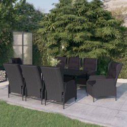 Sonata H Градински трапезен комплект, 9 части, тъмносив - Seturi pentru exterior