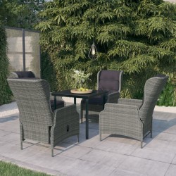Sonata H Градински трапезен комплект, 5 части, светлосив - Seturi pentru exterior