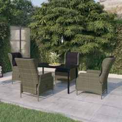 Sonata H Градински трапезен комплект, 5 части, кафяв - Seturi pentru exterior