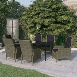 Sonata H Градински трапезен комплект, 7 части, кафяв - Seturi pentru exterior