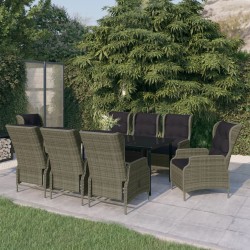Sonata H Градински трапезен комплект, 9 части, кафяв - Seturi pentru exterior
