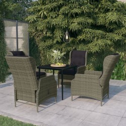Sonata H Градински трапезен комплект, 5 части, кафяв - Seturi pentru exterior