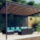 Sonata Set mobilier de grădină cu perne, 9 piese, negru, poliratan