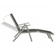 Sonata Set mobilier de grădină, 3 piese, argintiu, textilenă&aluminiu