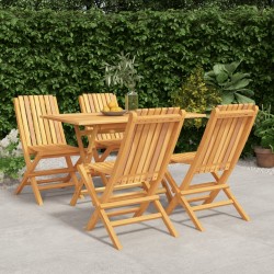 Sonata H Градински трапезен комплект, 5 части, тиково дърво масив - Seturi pentru exterior