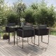 Sonata Set de servit masa pentru grădină, 5 piese, negru