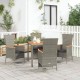 Sonata Set mobilier de grădină cu perne, 5 piese, gri, poliratan