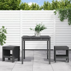 Sonata H Градински бистро комплект от 3 части, сиво, бор масив - Seturi pentru exterior