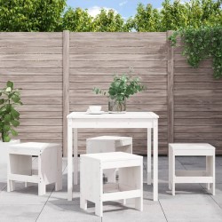 Sonata H Градински трапезен комплект от 5 части, бял, масивен бор - Seturi pentru exterior