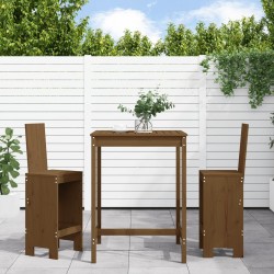 Sonata H Градински бар комплект от 3 части, меденокафяв, бор масив - Seturi pentru exterior