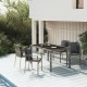 Sonata Set mobilier de grădină cu perne, 5 piese, gri, poliratan