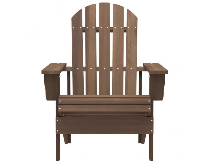 Sonata H Градински стол Адирондак с маса, чам масив, кафяви