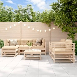 Sonata H Градински лаундж комплект, 7 части, бор масив - Seturi pentru exterior