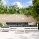 Sonata Set mobilier de grădină, 7 piese, alb, lemn masiv de pin