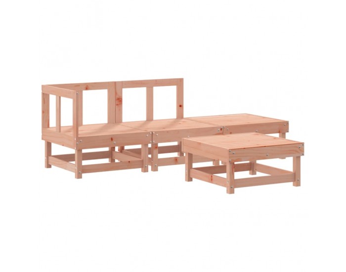 Sonata Set mobilier relaxare grădină, 4 piese, lemn masiv Douglas