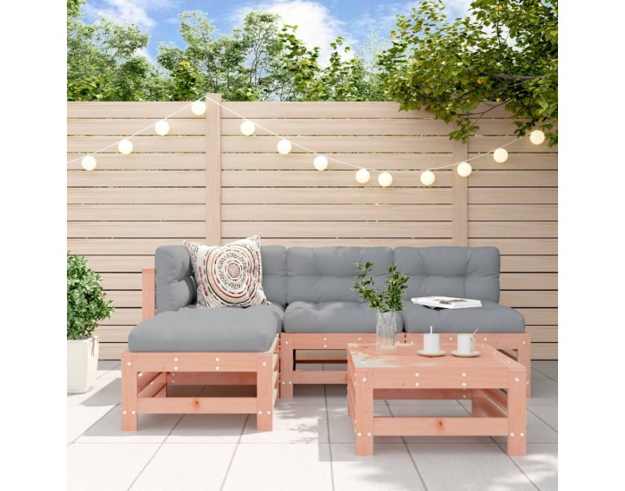 Sonata Set mobilier relaxare de grădină, 5 piese, lemn masiv douglas