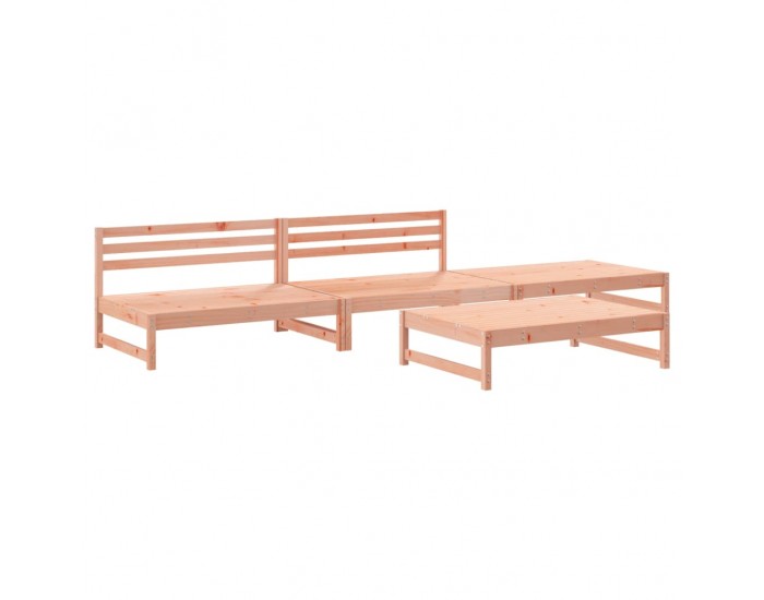 Sonata Set mobilier relaxare grădină, 4 piese, lemn masiv Douglas