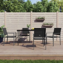 Sonata H Градински трапезен комплект от 5 части полиратан и стомана - Seturi pentru exterior
