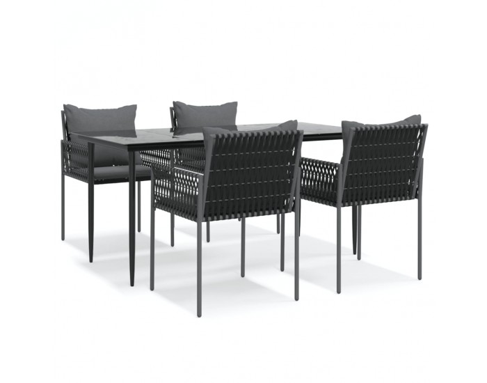 Sonata H Градински комплект от 5 части с възглавници полиратан и стомана