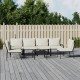 Sonata Set mobilier de grădină cu perne nisipii, 7 piese, oțel