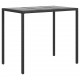 Sonata Set mobilier de grădină cu perne, 6 piese, negru, poliratan