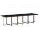Sonata H Външен трапезен комплект 13 части с възглавници кафяв полиратан