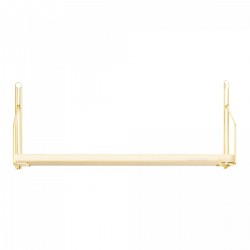 Стенен рафт Muurame 40x14x17 см Златен [] - Living