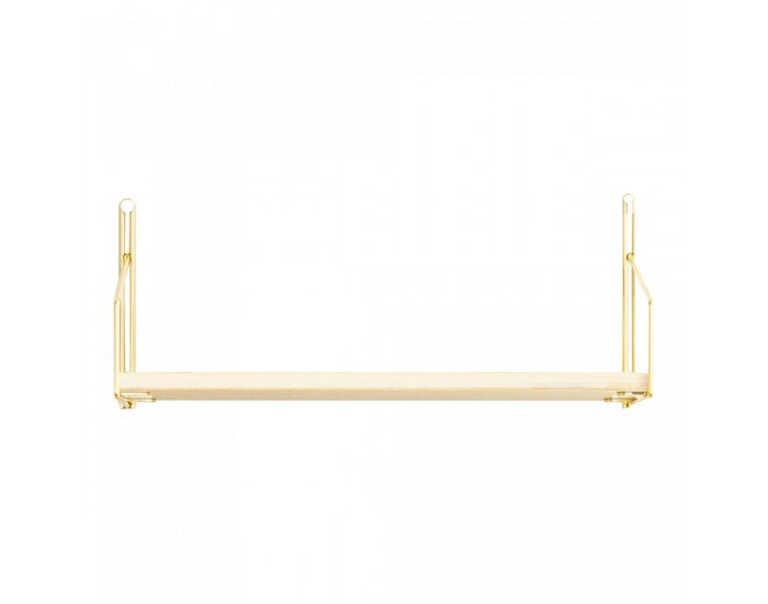 Стенен рафт Muurame 40x14x17 см Златен []