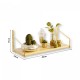 Стенен рафт Muurame 40x14x17 см Златен []