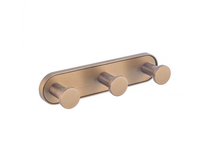 LUSSO ЧЕТКА ROSE GOLD ТРОЙНА ЗАКАЧАЛКА 3653-3BRG