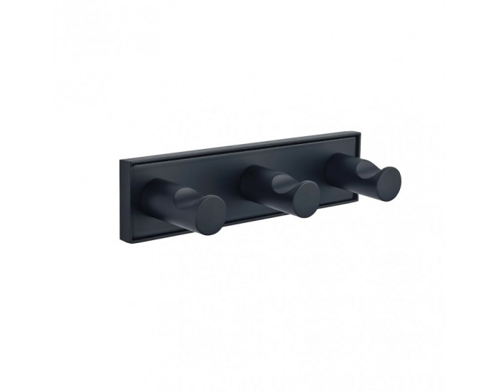 MODENA BLACK MATT ТРОЙНА ЗАКАЧАЛКА 3853-3BM