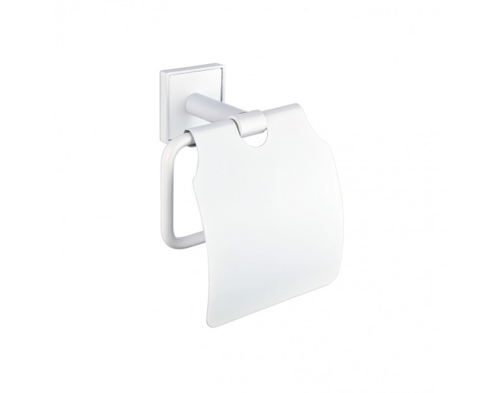 MODENA WHITE MATT ПОСТАВКА ЗА ТОАЛЕТНА ХАРТИЯ С КАПАК 3851WM