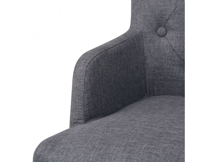 Sonata H Бар табуретки, 2 бр, тъмносиви, текстил