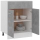 Sonata H Долен шкаф с чекмедже бетонно сив 60x46x81,5 см инженерно дърво