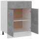 Sonata H Долен шкаф с чекмедже бетонно сив 60x46x81,5 см инженерно дърво