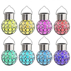 Sonata H Висящи соларни лампи 8 бр LED светлини RGB - Decorațiuni