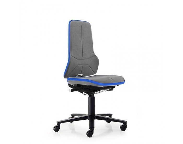 Ергономичен офис стол Bimos Neon 9573, Synchronous механизъм, до 120 kg, сив и син