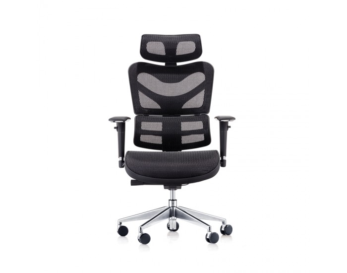 Ергономичен стол RFG TECH@MAX, Multi-function механизъм, до 250 kg, черен