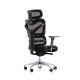 Ергономичен стол RFG TECH@MAX, Multi-function механизъм, до 250 kg, черен