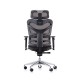 Ергономичен стол RFG TECH@MAX, Multi-function механизъм, до 250 kg, черен