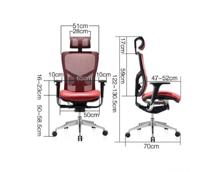 Ергономичен стол RFG TECH@PRO, Multi-function механизъм, до 250 kg, черен