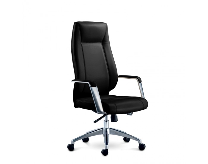 Директорски стол RFG VINCI HB, екокожа, до 150 kg, черен